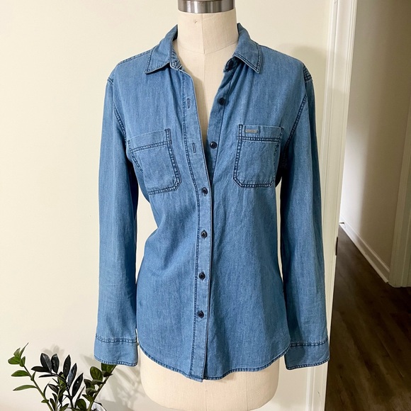 Bullhead Denim Co Chambray Shirt, S - Picture 1 of 3